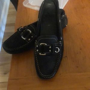 Black Suede Prada loafers
